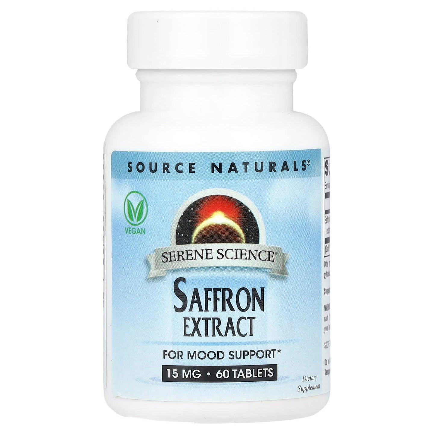 Source Naturals, Serene Science®, Saffron Extract, 15 mg, 60 Tablets - 021078028024 | Hilife Vitamins