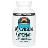 SOURCE NATURALS, Magnesium Glycinate, 120 TABLET UPC 021078028918 | Hilife Vitamins