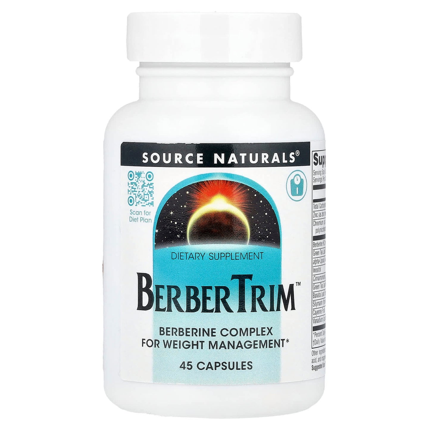 Source Naturals, BerberTrim, 45 Capsules UPC 021078029427 | HiLife Vitamins