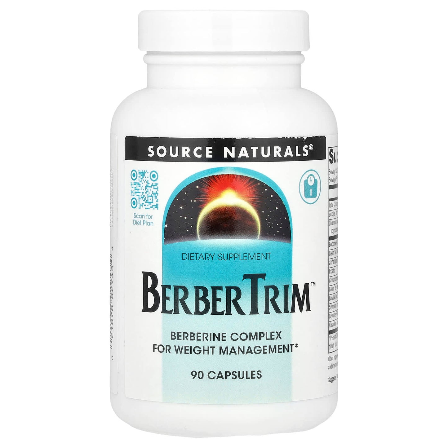 Source Naturals, BerberTrim, 90 Capsules UPC 021078029434 | Hilife Vitamins