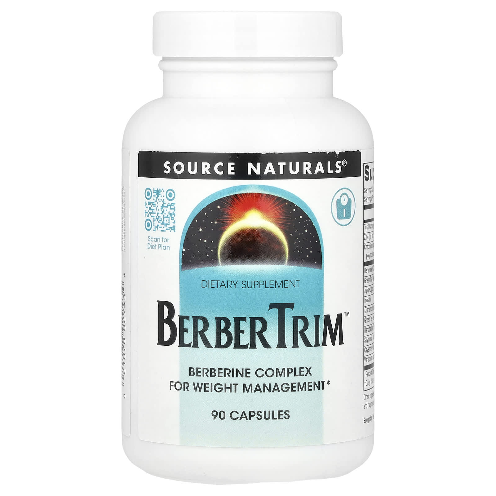 Source Naturals, BerberTrim, 90 Capsules UPC 021078029434 | Hilife Vitamins