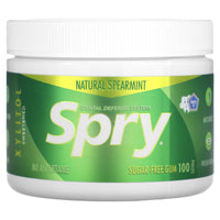 Spry, Spry Chewing Gum Spearmint With Xylitol, 100 UPC 700596000124 | Hilife Vitamins