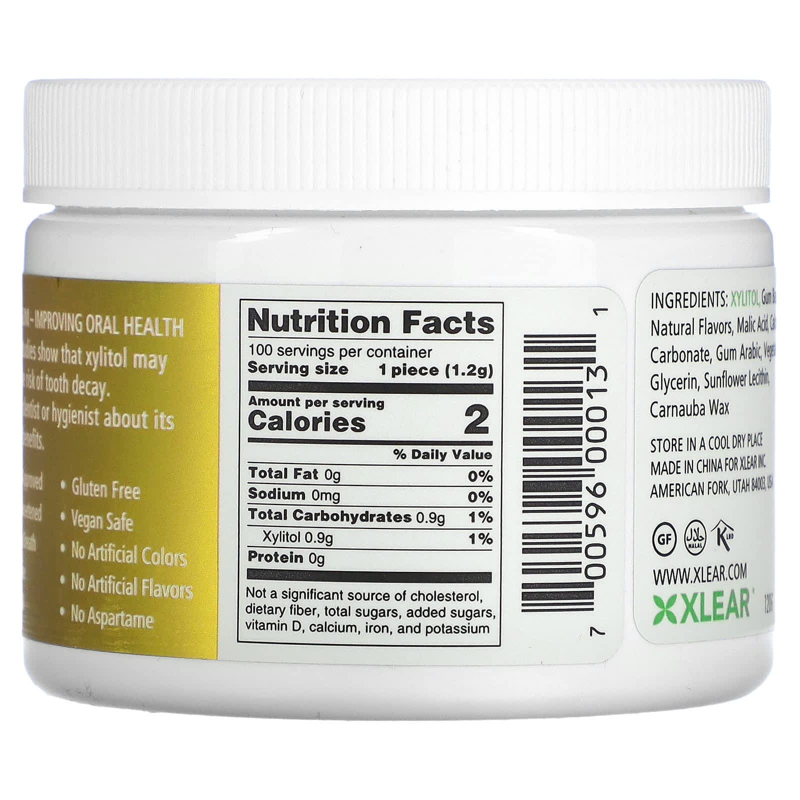 Spry, Spry Chewing Gum Fruit With Xylitol, 100 UPC 700596000131 | Hilife Vitamins