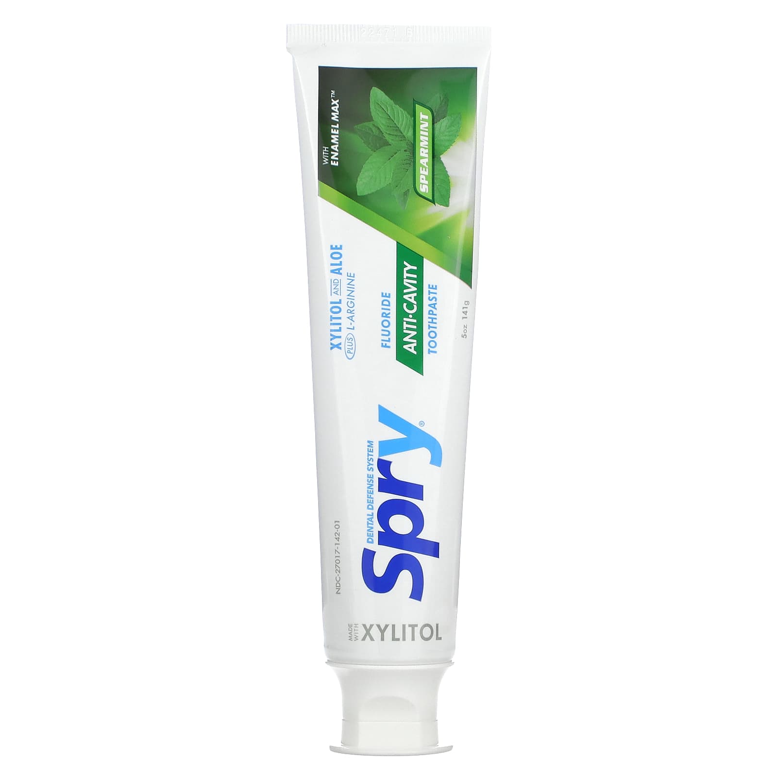 Spry, Spry Toothpaste Spearmint With Fluoride, 5 Oz UPC 700596000605 | Hilife Vitamins