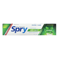 Spry, Spry Toothpaste Spearmint With Fluoride, 5 Oz UPC 700596000605 | Hilife Vitamins