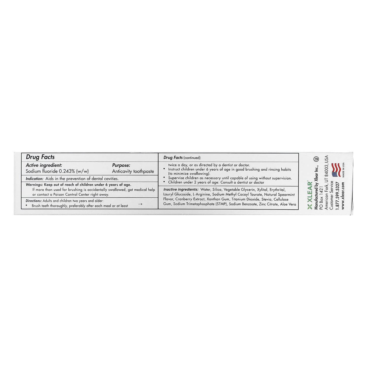 Spry, Spry Toothpaste Spearmint With Fluoride, 5 Oz UPC 700596000605 | Hilife Vitamins