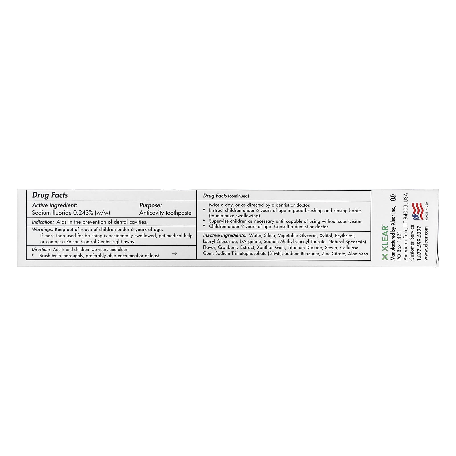 Spry, Spry Toothpaste Spearmint With Fluoride, 5 Oz UPC 700596000605 | Hilife Vitamins