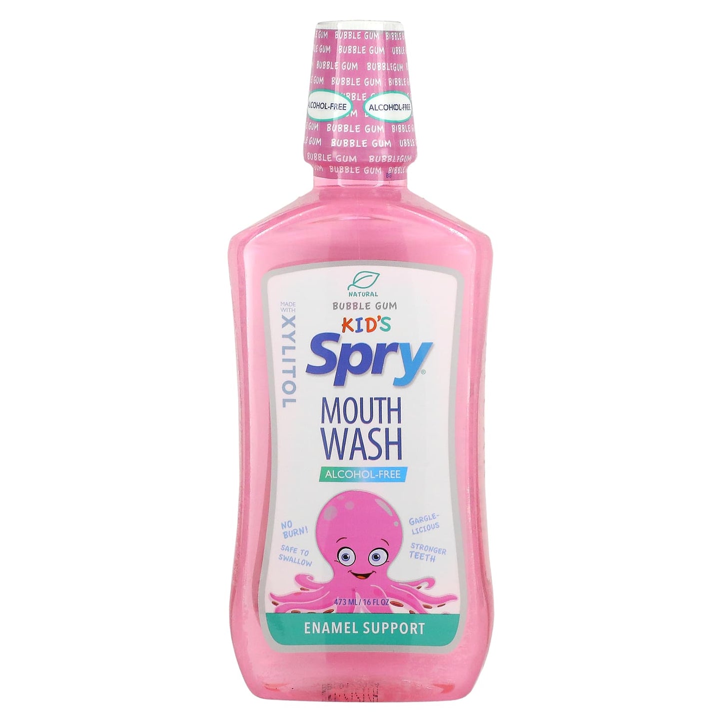 Spry, Spry Kids Mouthwash Bubble Gum Alcohol Free, 16 Oz UPC 700596001282 | Hilife Vitamins