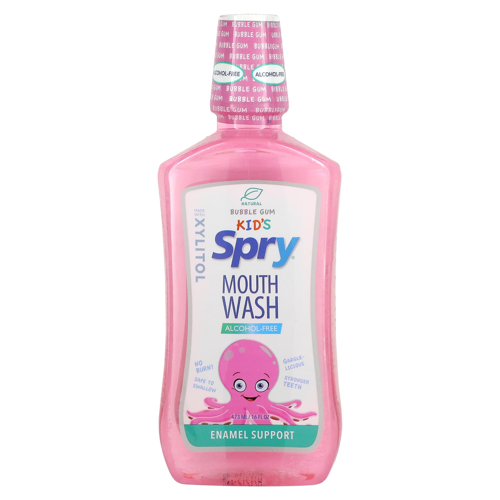 Spry, Spry Kids Mouthwash Bubble Gum Alcohol Free, 16 Oz UPC 700596001282 | Hilife Vitamins