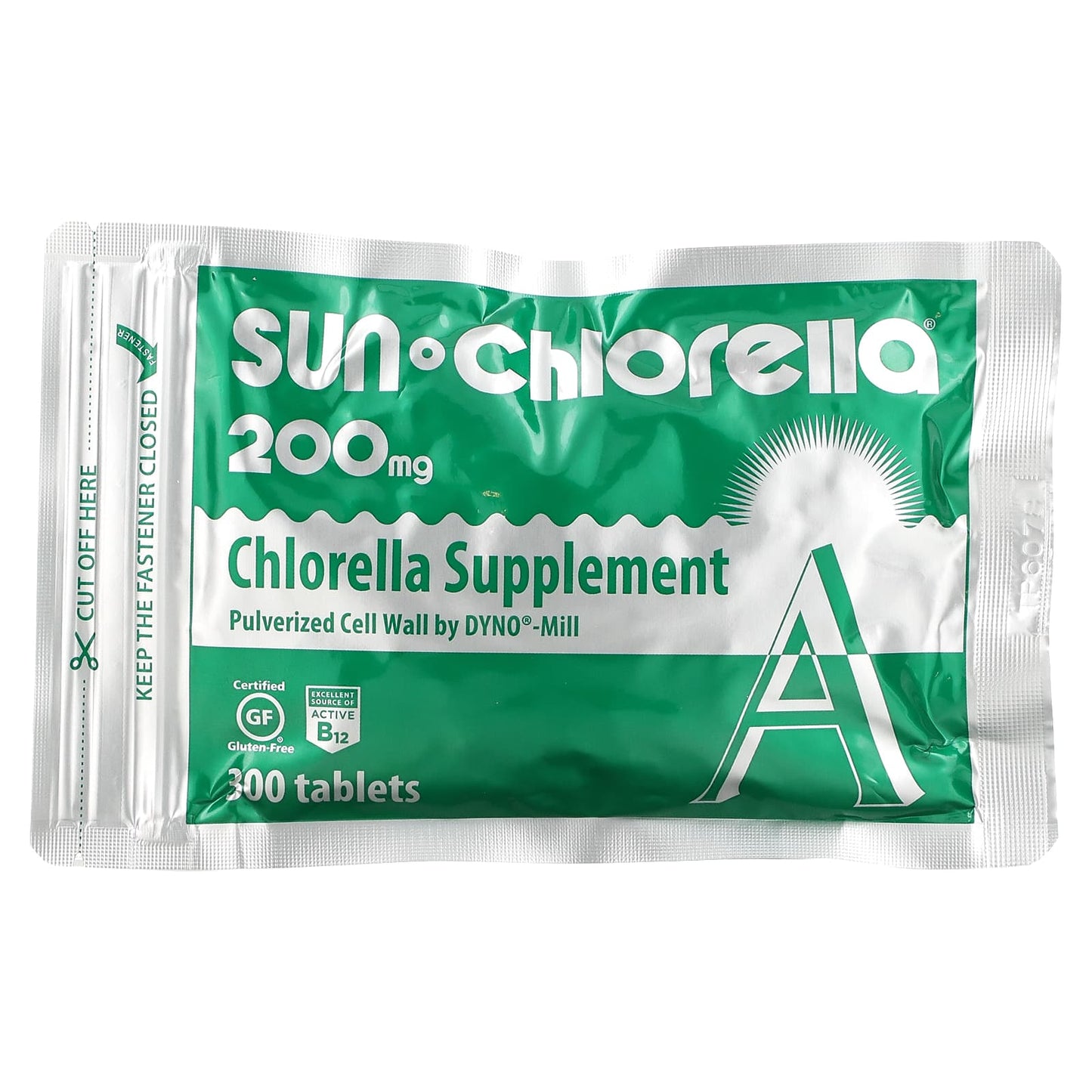Sun Chlorella (Net Cost), Chlorella Regular 200mg, 300 Tablets UPC 029918011113 | Hilife Vitamins