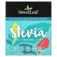 Sweet Leaf Stevia Products, Sweet Leaf Sweetener 1g packets, 35 UPC 716123124614 | Hilife Vitamins