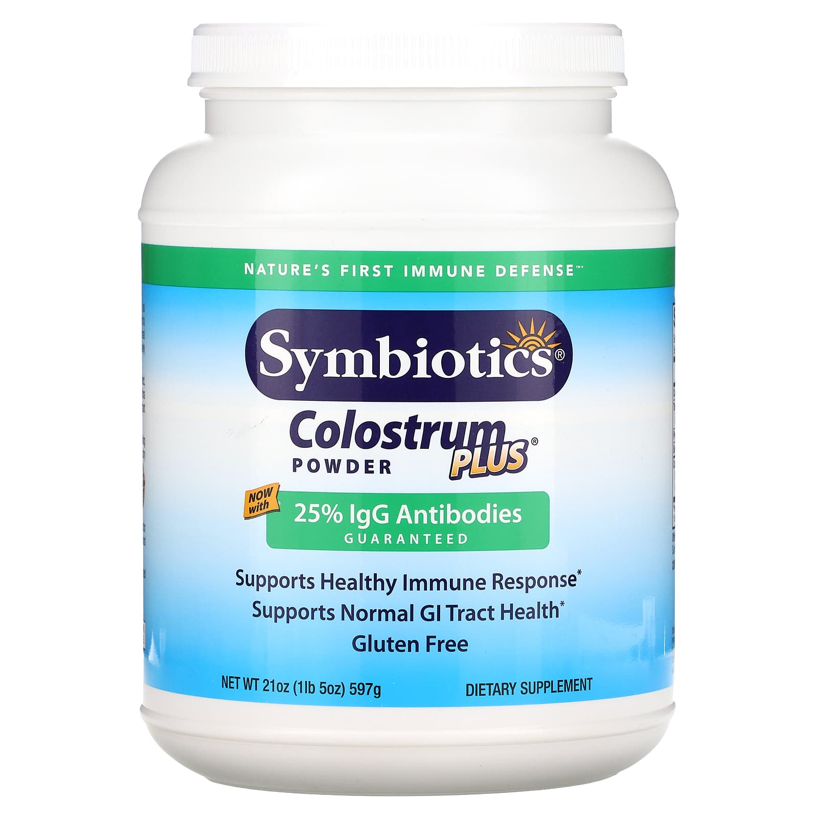 Symbiotics, Colostrum Plus w/BIO-Lipid Powder, 21 Oz UPC 647303040229 | Hilife Vitamins