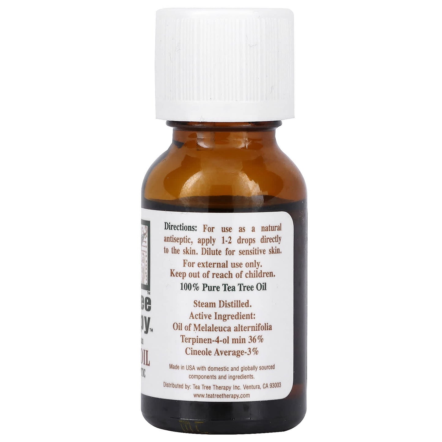 Tea Tree Therapy, Pure Tea Tree Oil, 0.5 Oz UPC 637792100153 | Hilife Vitamins