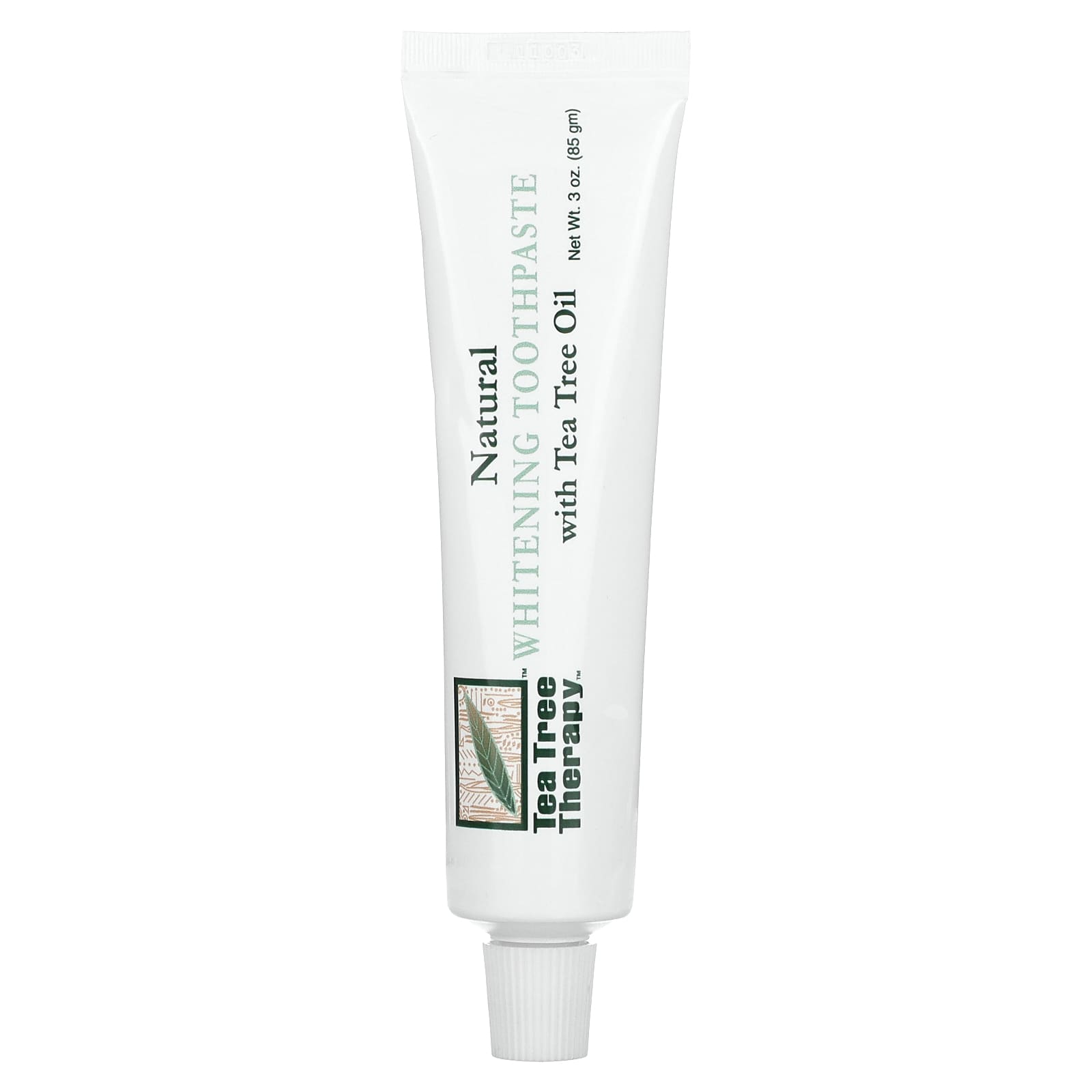 Tea Tree Therapy, Natural Whitening Toothpaste (Antiseptic), 3 Oz UPC 637792500038 | Hilife Vitamins