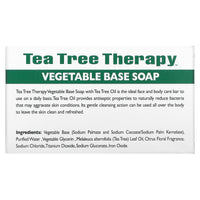 Tea Tree Therapy, Tea Tree Vegetable Based Bar Soap, 3.9 Oz UPC 637792601001 | Hilife Vitamins