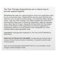 Tea Tree Therapy, Tea Tree Suppository, 6 UPC 637792606068 | Hilife Vitamins