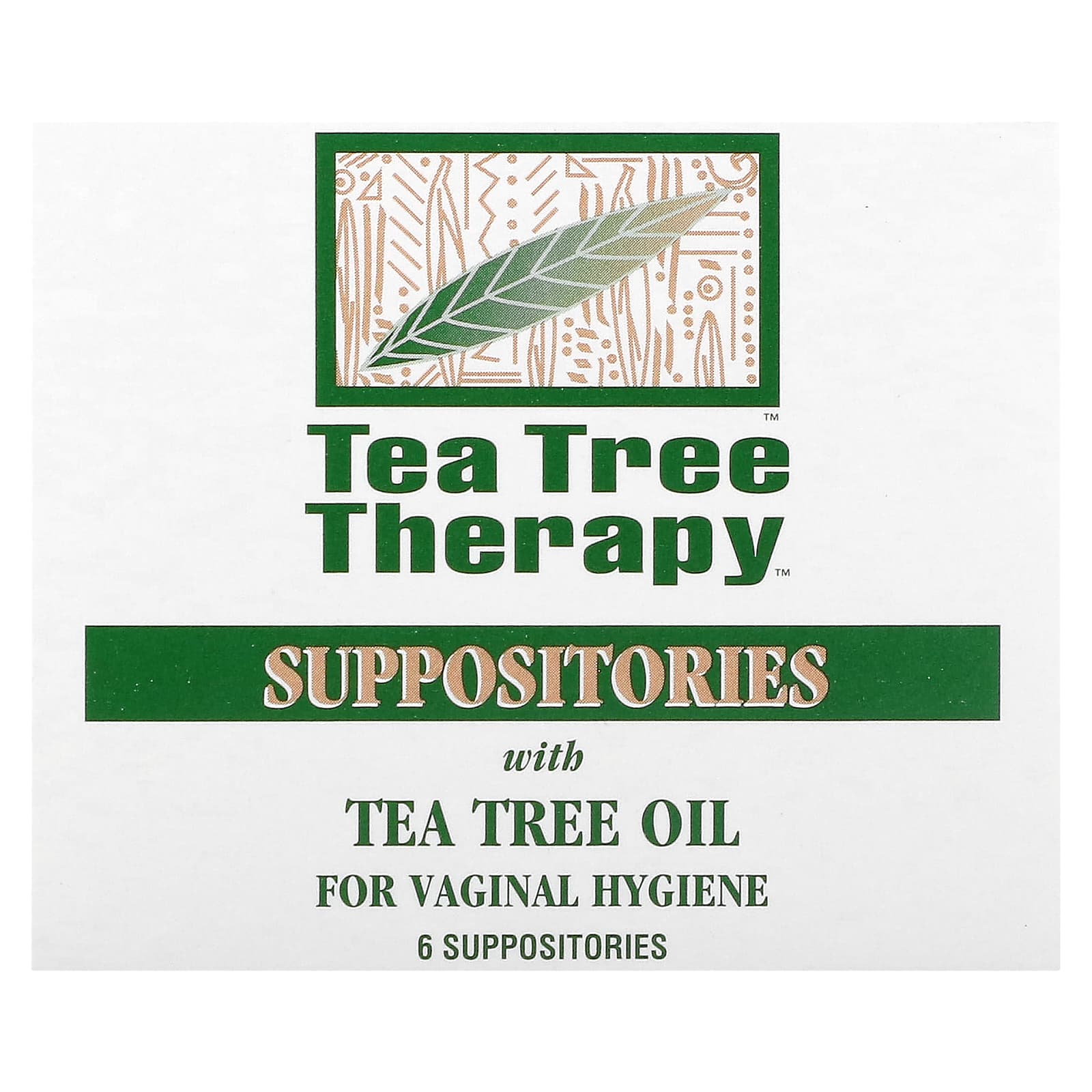 Tea Tree Therapy, Tea Tree Suppository, 6 UPC 637792606068 | Hilife Vitamins