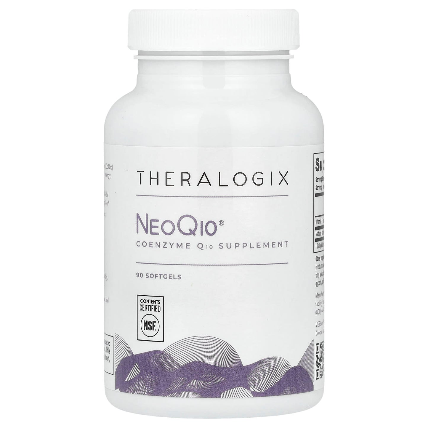 Theralogix, NeoQ10, 90 Softgels UPC 813349010551 | Hilife Vitamins