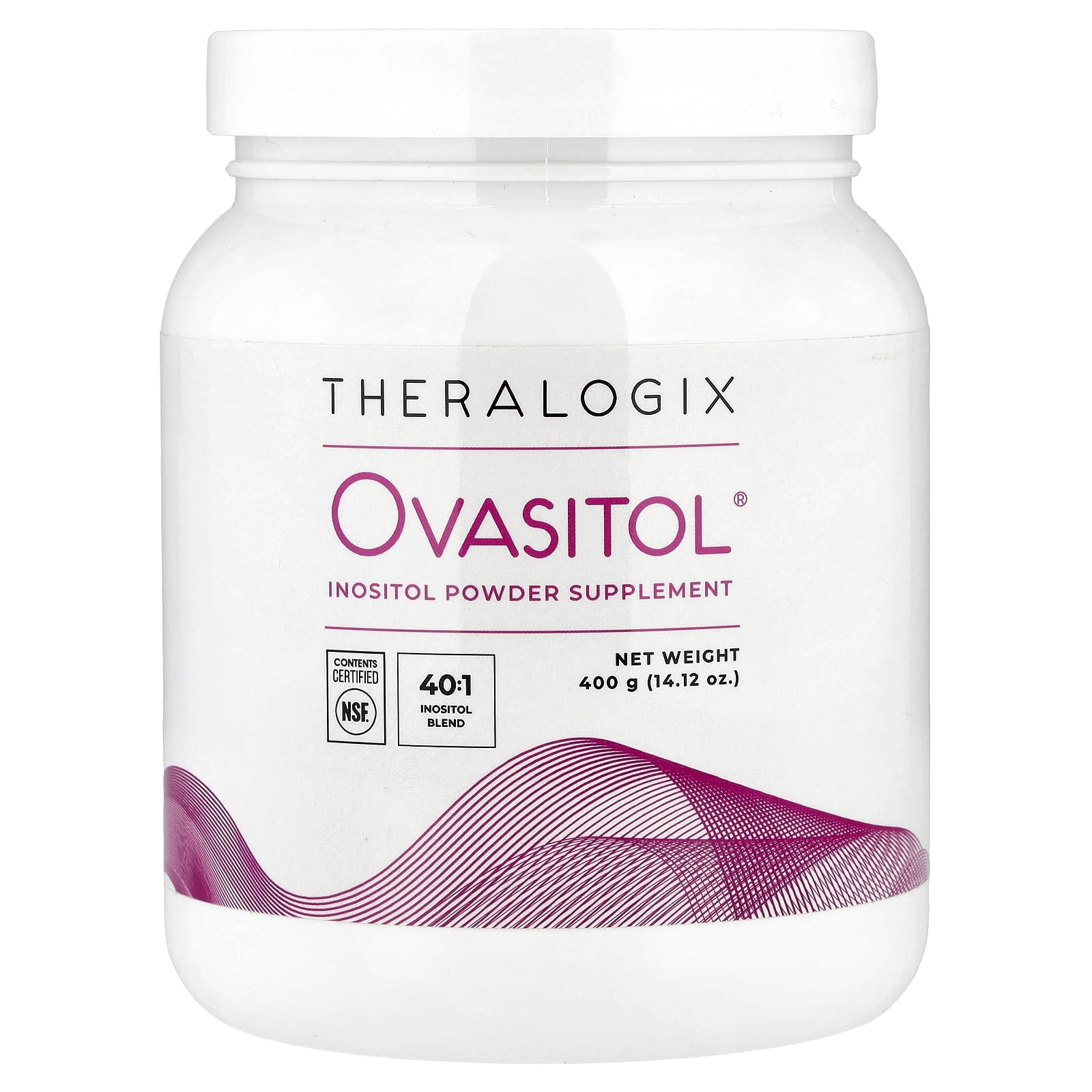 Theralogix, Ovasitol®, Inositol Powder Supplement, 14.12 oz (400 g) UPC 813349011367 | Hilife Vitamins
