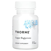 Thorne Research, Copper Bisglycinate, 60 Capsules UPC 693749003410 | HiLife Vitamins