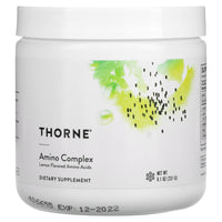 Thorne Research, Amino Complex - Lemon, 7.7 Oz UPC 693749003663 | HiLife Vitamins