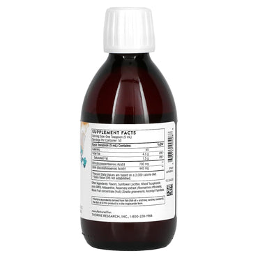 Thorne Research, Omega Superb - Lemon Berry, 8.45 Fl Oz UPC 693749004288 | HiLife Vitamins