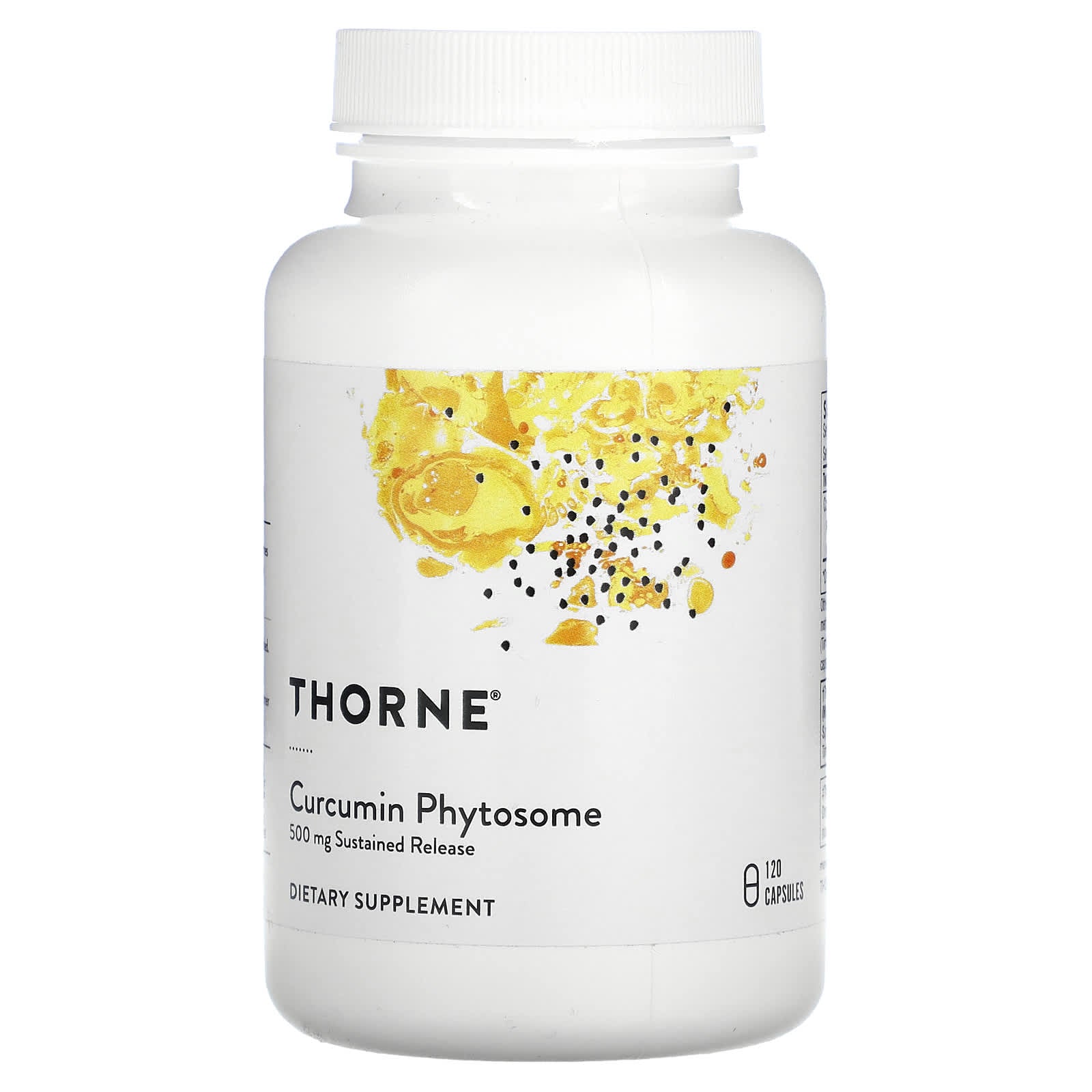 Thorne Research, Curcumin Phytosome 500 mg (Sustained Release), 120 Capsules UPC 693749004844 | HiLife Vitamins