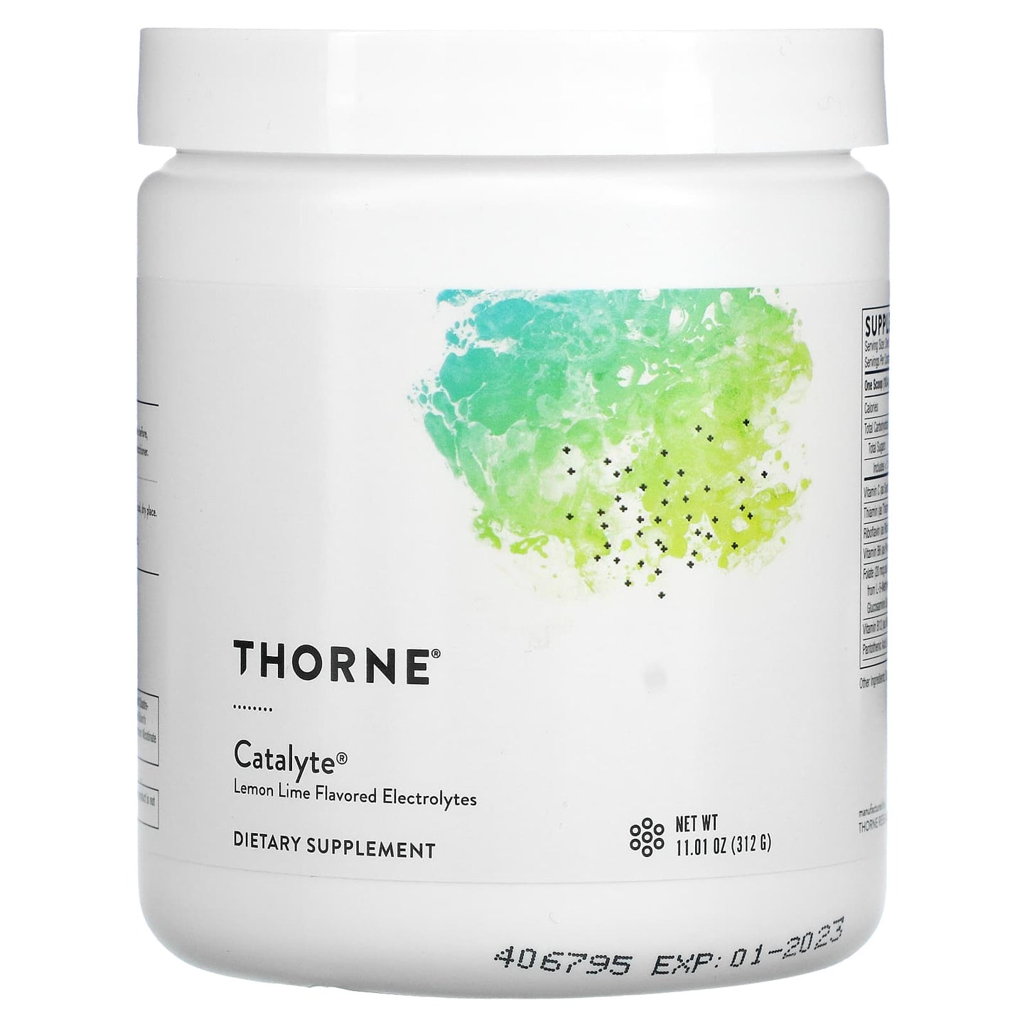 Thorne Research, Catalyte Lemon Lime, 11.01 Oz UPC 693749006299 | HiLife Vitamins