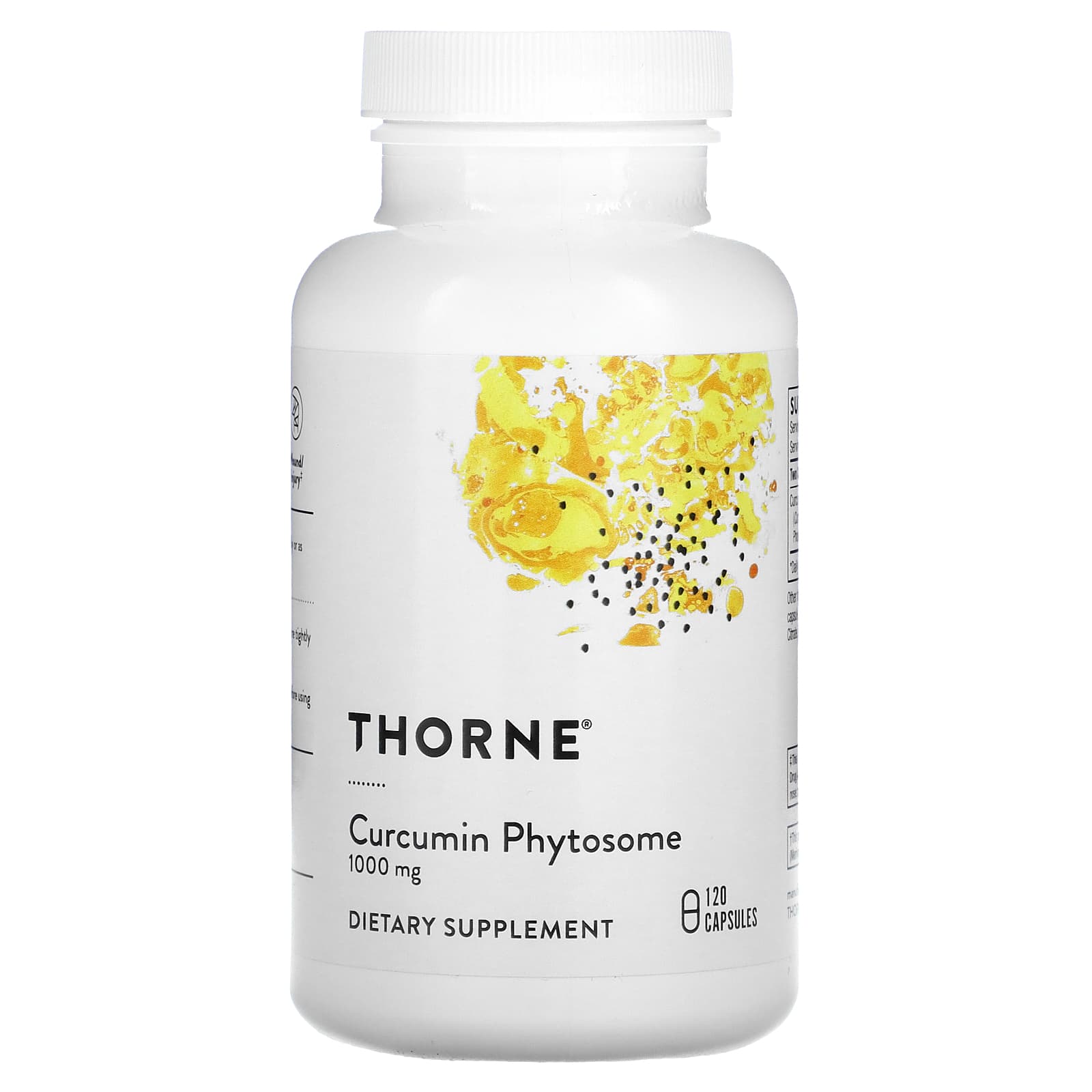 Thorne Research, Curcumin Phytosome, 1,000 mg, 120 Capsules UPC 693749006305 | HiLife Vitamins