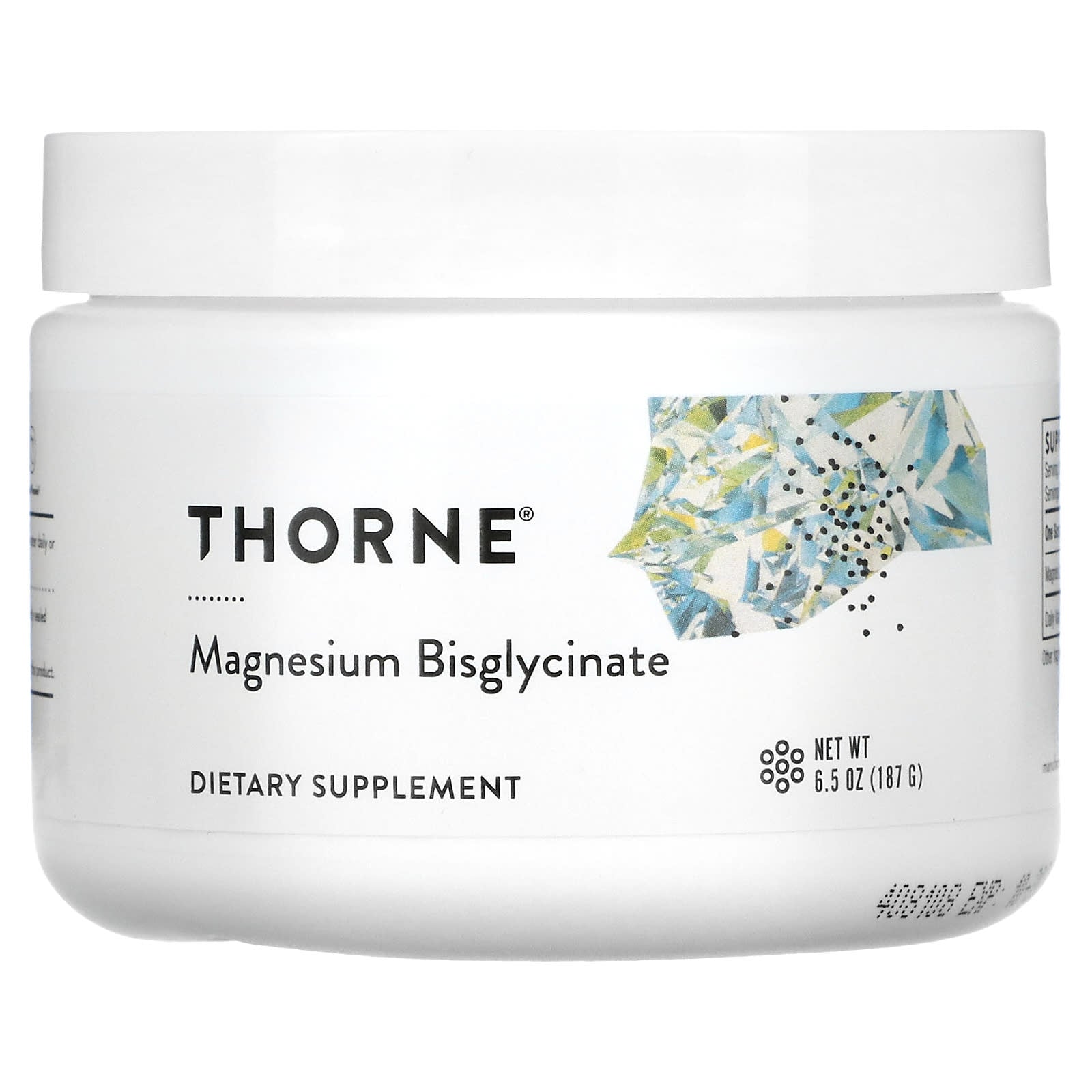 Thorne Research, Magnesium Bisglycinate, 6.5 oz UPC 693749006442 | HiLife Vitamins