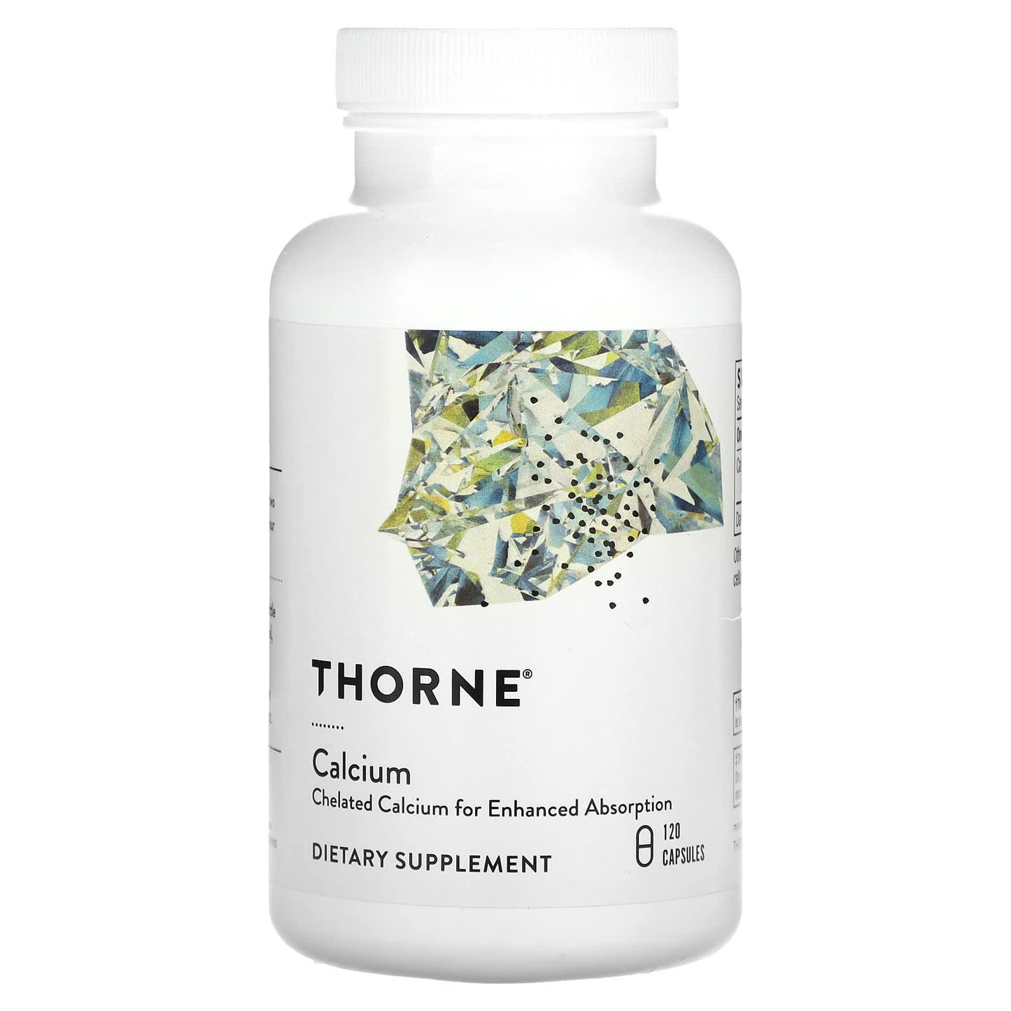 Thorne Research, Calcium, 120 Capsules UPC 693749006503 | HiLife Vitamins