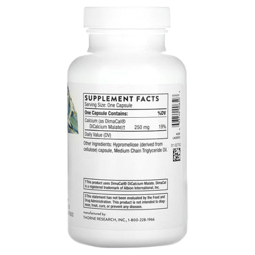 Thorne Research, Calcium, 120 Capsules UPC 693749006503 | HiLife Vitamins