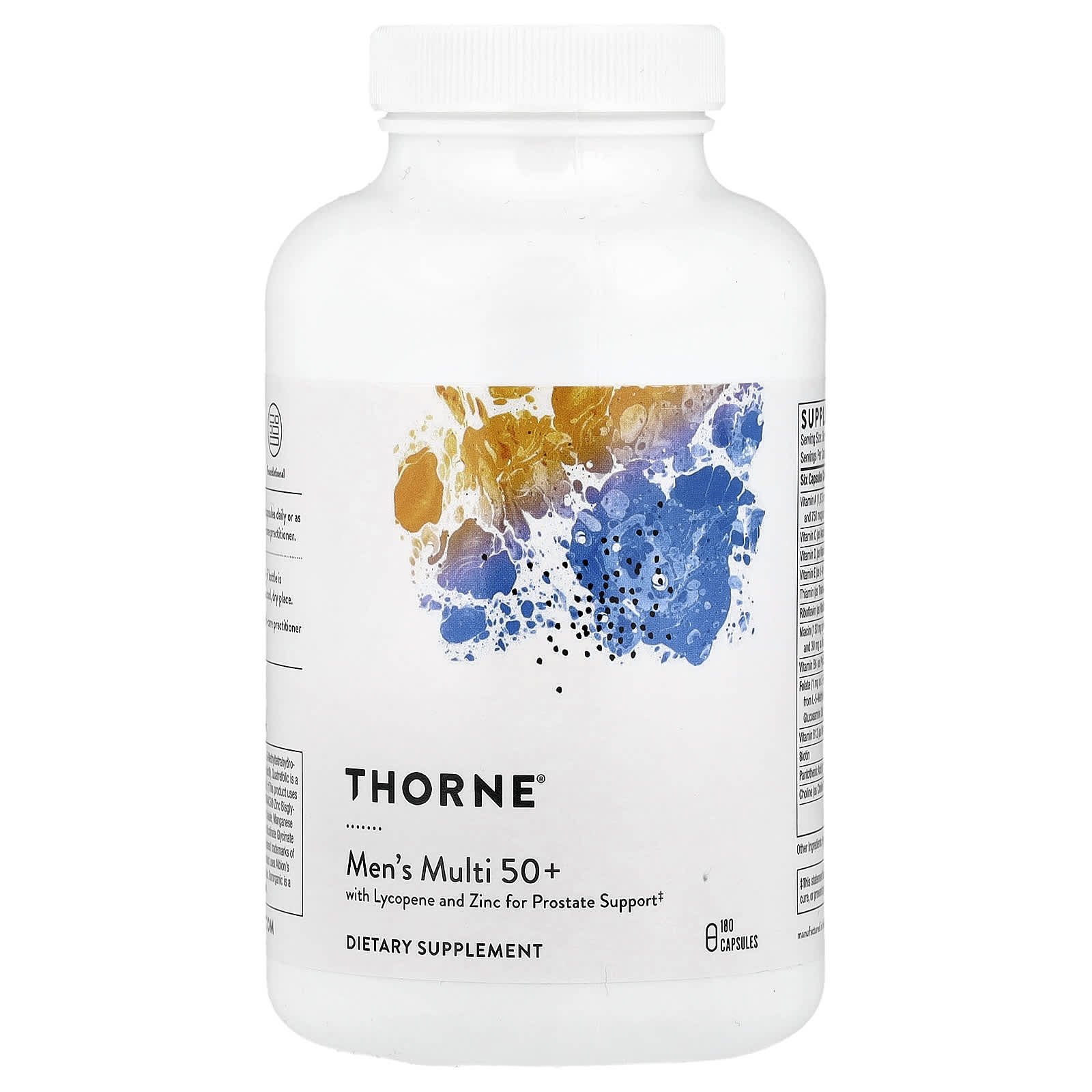 Thorne Research, Men's Multi 50+, 180 Capsules UPC 693749011323 | HiLife Vitamins