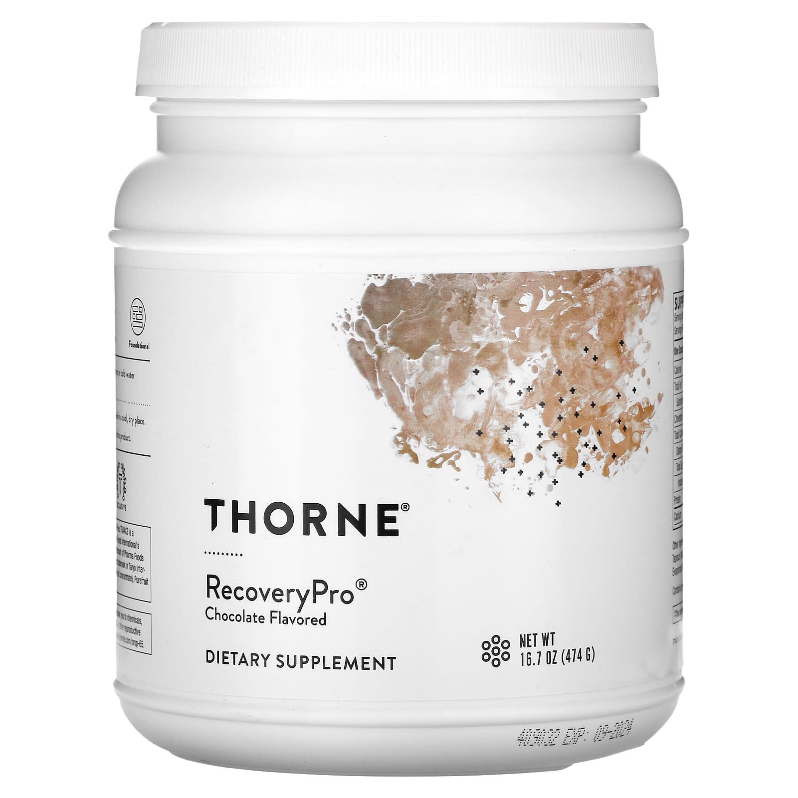 Thorne Research, RecoveryPro, Chocolate, 16.7 oz (476 g) UPC 693749011330 | HiLife Vitamins
