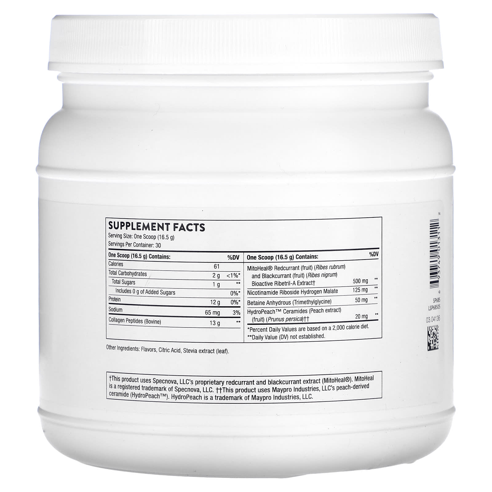 Thorne Research, Collagen Plus, 17.5 Oz UPC 693749013112 | HiLife Vitamins