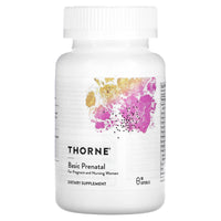 Thorne Research, Basic Prenatal, 90 Capsules UPC 693749015048 | HiLife Vitamins