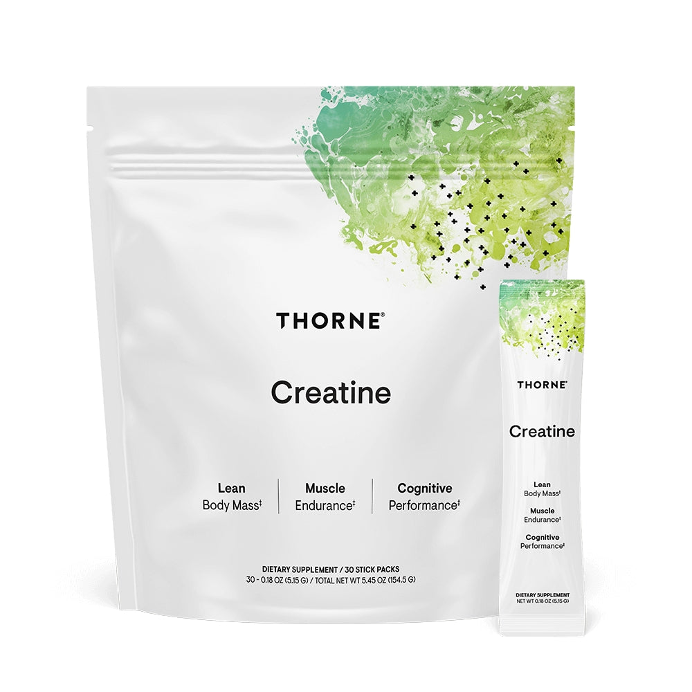Thorne Research, Creatine, 30 Stick Packs, 0.18 OZ (5.15 g) UPC 693749015116 | HiLife Vitamins