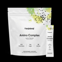 Thorne Research, Amino Complex, Lemon Flavored, 30 Stick Packs, 0.28 oz (7.8 G) - 693749015154 | Hilife Vitamins