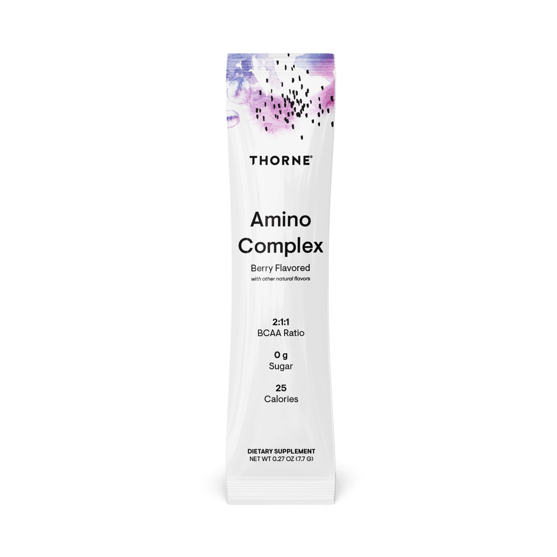 Thorne Research, Amino Complex, Berry Flavored, 30 Stick Packs, 0.27 oz (7.7 G) UPC 693749015178 | HiLife Vitamins