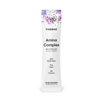 Thorne Research, Amino Complex, Berry Flavored, 30 Stick Packs, 0.27 oz (7.7 G) UPC 693749015178 | HiLife Vitamins