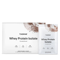 Thorne Research, Whey Protein Isolate, Chocolate Flavor, 14 Packets 1.06 OZ (30.2G) UPC 693749015192 | HiLife Vitamins