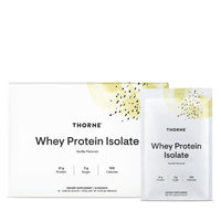Thorne Research, Whey Protein Isolate, Vanilla Flavor, 14 Packets 0.98 OZ (27.9G) UPC 693749015215 | HiLife Vitamins