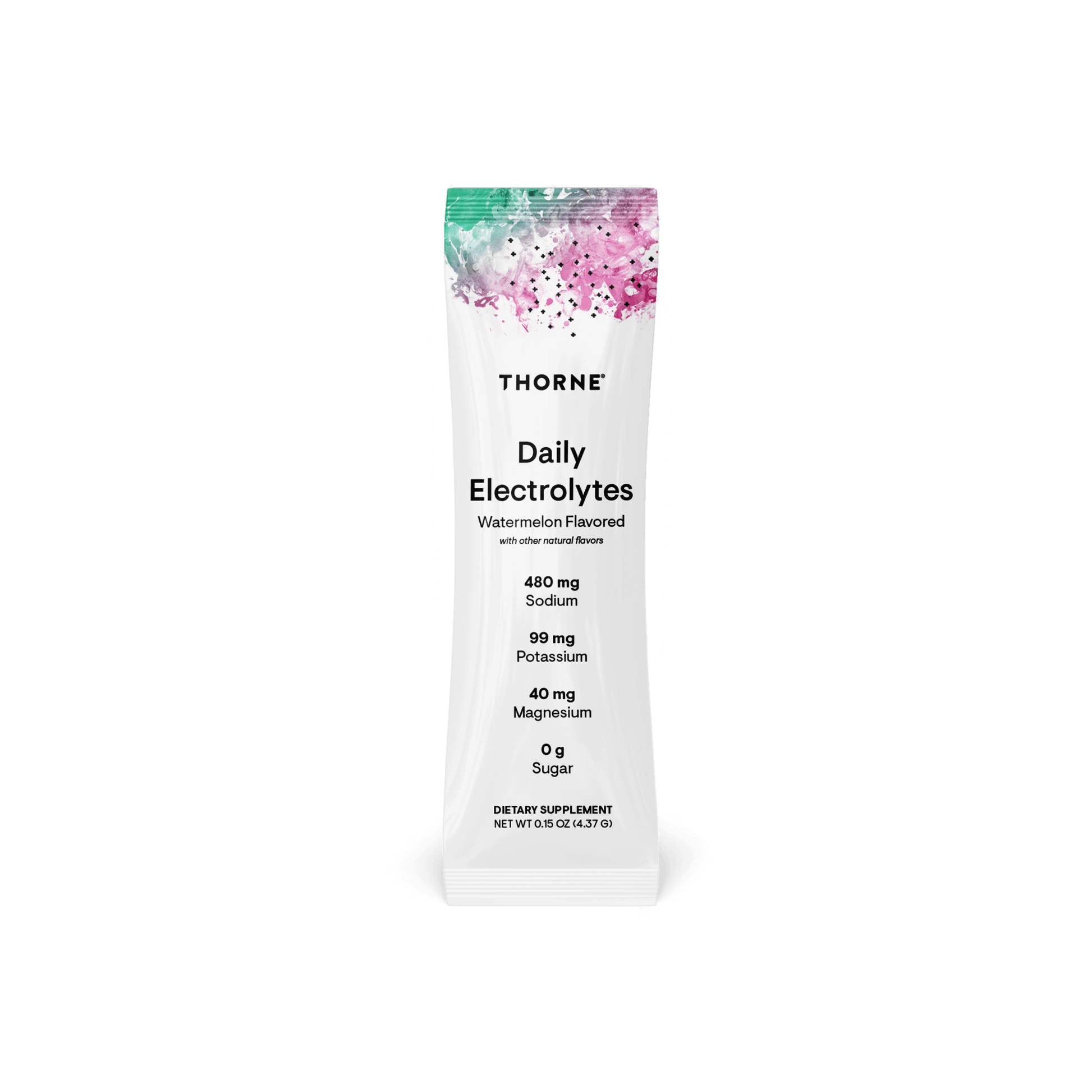 Thorne Research, Daily Electrolytes, Watermelon Flavored, 30 Stick Packs, 0.15 oz (4.37 G) UPC 693749015253 | HiLife Vitamins