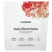 Thorne Research, Daily Electrolytes, Blood Orange, 30 Stick Packs,  0.15 oz (4.37 g) Each - 693749015277 | Hilife Vitamins