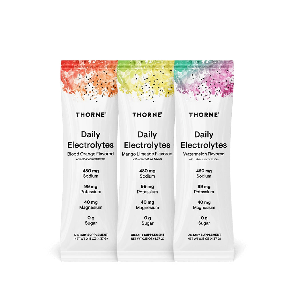 Thorne Research, Daily Electrolytes, Variety Pack, 30 Stick Packs - [product_sku] | HiLife Vitamins