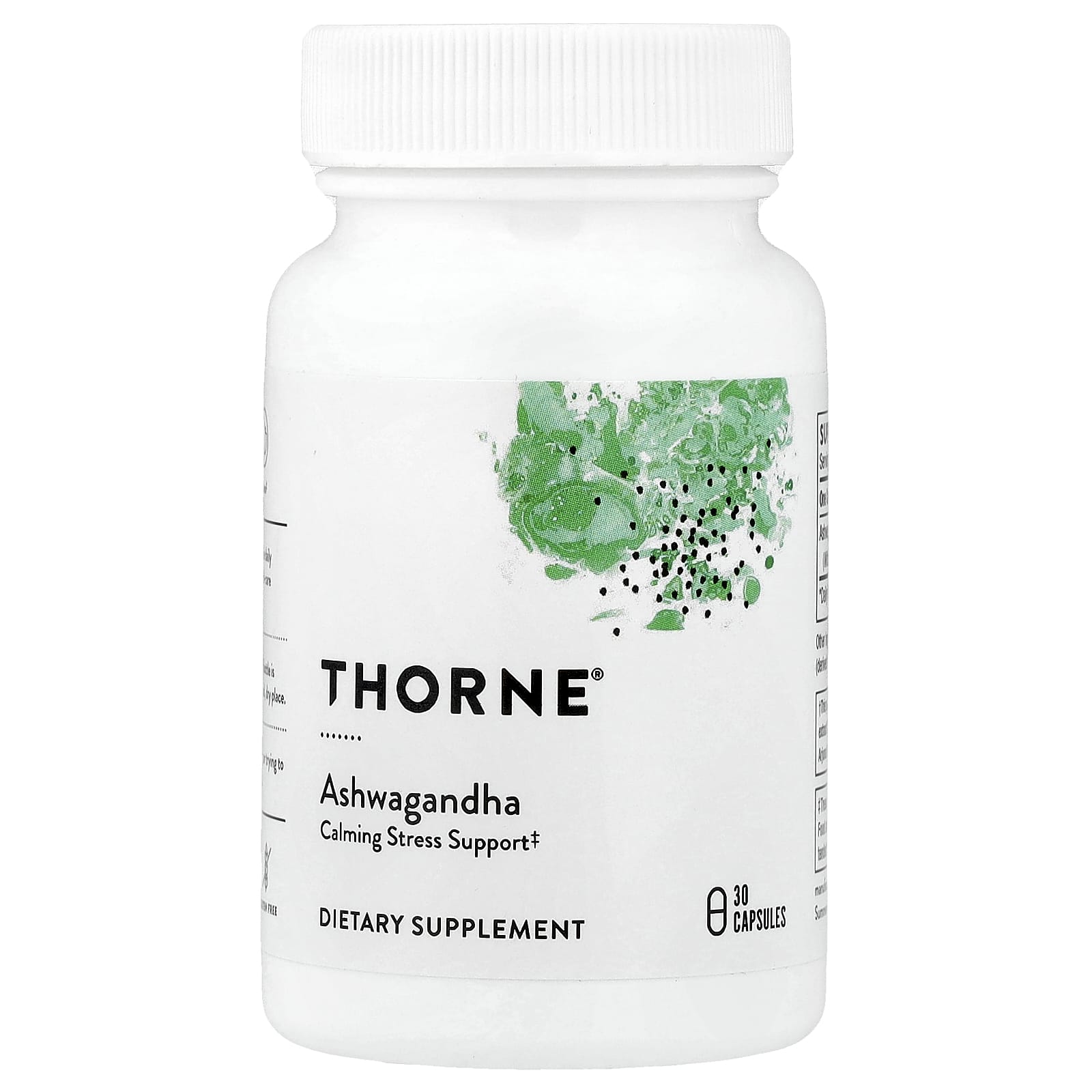 Thorne Research, Ashwagandha, 30 Capsules - 693749015543 | Hilife Vitamins