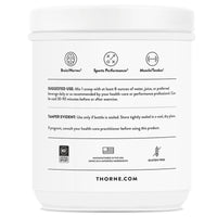 Thorne Research, Creatine, Strawberry Flavored, 13.1 oz (372 G) UPC 693749015567 | HiLife Vitamins