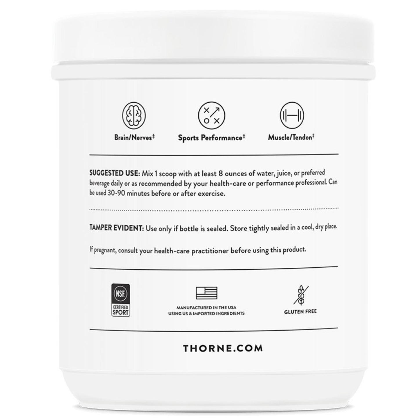 Thorne Research, Creatine, Pineapple Orange Flavored, 13.5 oz (384 G) UPC 693749015581 | HiLife Vitamins