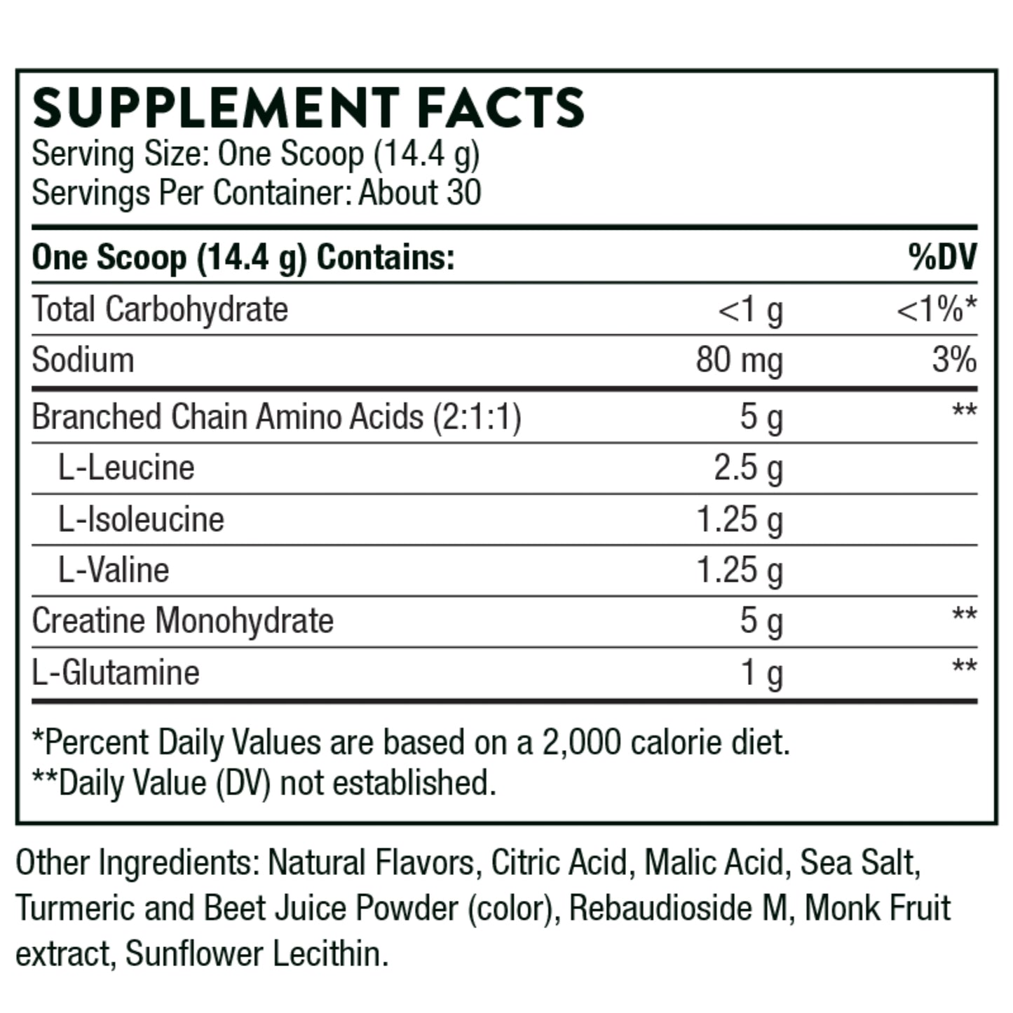 Thorne Research, Creatine + BCAAs, 15.2 Oz (432 G) - 693749015604 | Hilife Vitamins