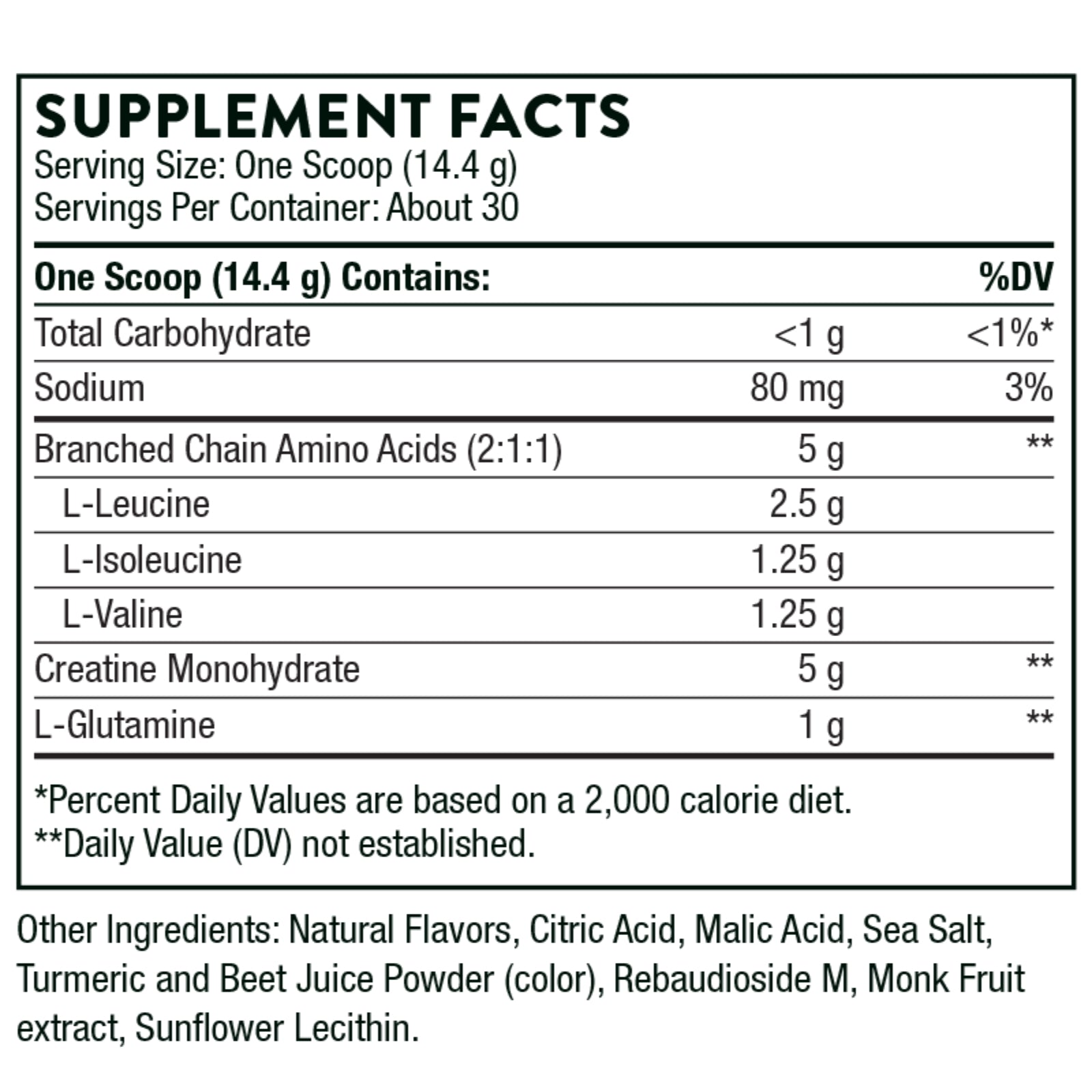 Thorne Research, Creatine + BCAAs, 15.2 Oz (432 G) - 693749015604 | Hilife Vitamins